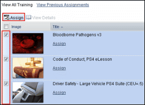 Assign Multiple Training link
				  